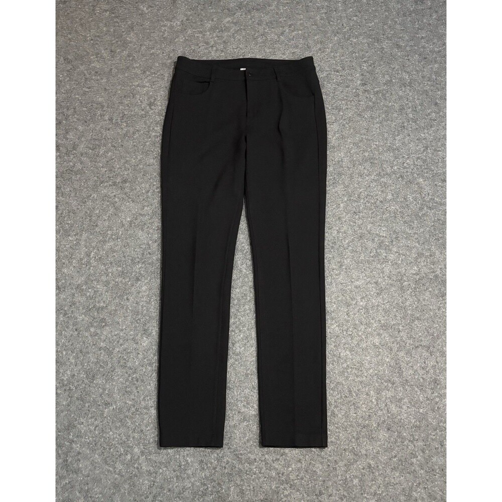 Athleta Avenue Ponte Pants Size 10 Skinny Fit Pockets Black
